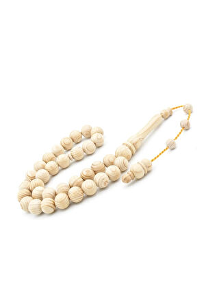 Usta İşi Sistemli Küre Kesim Kokulu Sedir Ağacı Tesbih