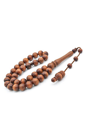 Usta İşi Sistemli Küre Kesim Akasya Ağacı Tesbih