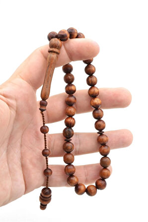 Usta İşi Sistemli Küre Kesim Akasya Ağacı Tesbih