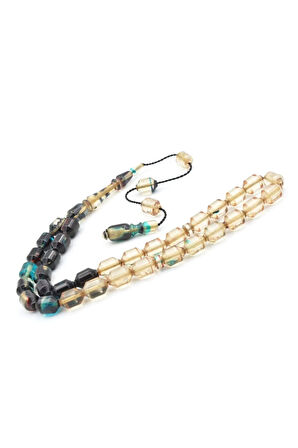 Hakan Turan Yapımı Uçlu Kapsül Kesim Renk Süzmesi Sıkma Kehribar Tesbih