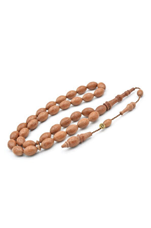 Mehmet Erbabacan İmzalı Beyzi Kesim Gergedan Ağacı Tesbih