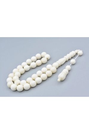 Sistemli Oyma İmameli İri Boy Deve Kemiği Tesbih 10 Mm