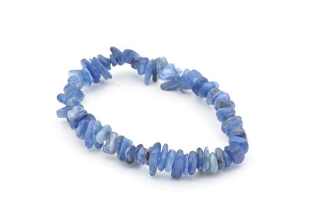 Hakiki Doğal Kırık Taş Kyanit Taşı Bileklik