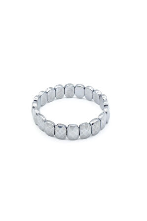 Rolex Model Oval Kesim Hakiki Terahertz Taşı Bileklik
