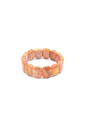Rolex Model Oval Kesim Hakiki Doğal Mercan Bileklik 008