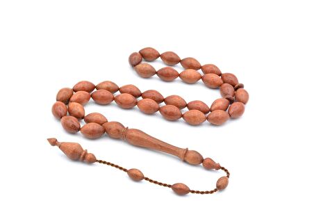 KUSURSUZ USTA İŞİ SİSTEMLİ ARPA KESİM HARNUP KEÇİBOYNUZU AĞACI TESBİH 1.KALİTE