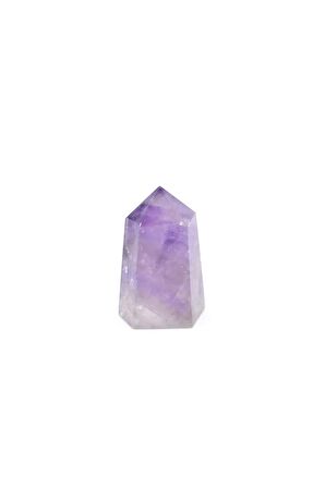Hakiki Doğal Ametist Taşı Obelisk 54 Gram