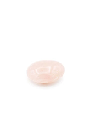 Hakiki Doğal Sabun Şeklinde Pembe Kuvars Masaj Taşı 82 Gram