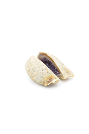 Hakiki Doğal Jeod Ametist Taşı Kaya Parçası 128 Gram