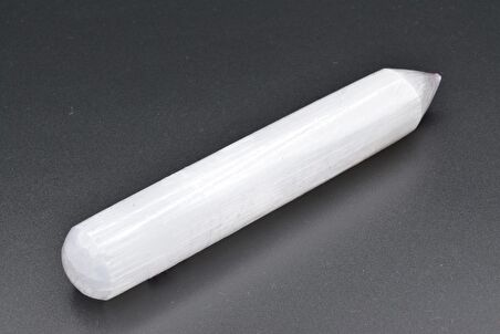 DOĞAL SELENİT TAŞI ÇUBUK MASAJ TERAPİ TAŞI 1.KALİTE