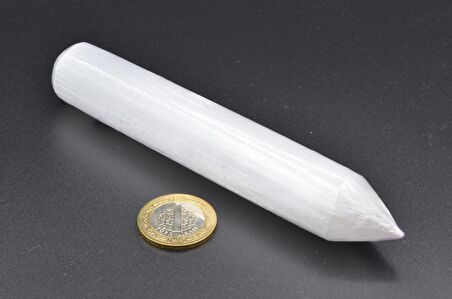 DOĞAL SELENİT TAŞI ÇUBUK MASAJ TERAPİ TAŞI 1.KALİTE