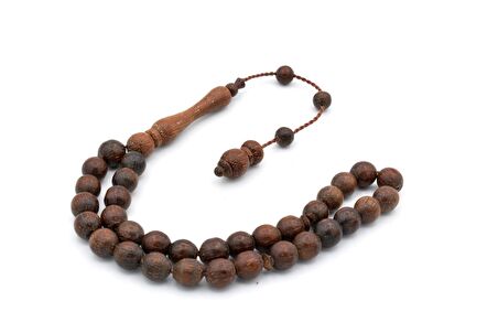 USTA İŞİ SİSTEMLİ KÜRE KESİM AZOBE AĞACI TESBİH 1.KALİTE