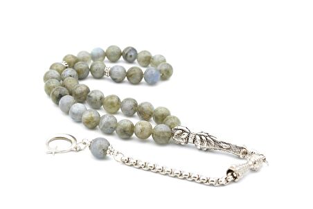 HAKİKİ A KALİTE DOĞAL LABRADORİT TAŞI TESBİH 1.KALİTE