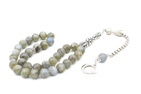 HAKİKİ A KALİTE DOĞAL LABRADORİT TAŞI TESBİH 1.KALİTE