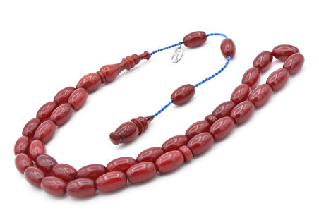 Usta Işi Sistemli Arpa Kesim Çubuk Malzeme Sıkma Kehribar Tesbih 059