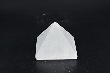 HAKİKİ DOĞAL SELENİT TAŞI PİRAMİT 120 GR 1.KALİTE