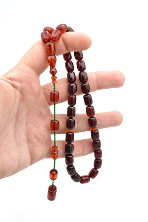 USTA İŞİ SİSTEMLİ FIÇI KESİM RENK SÜZMESİ SIKMA KEHRİBAR TESBİH 087