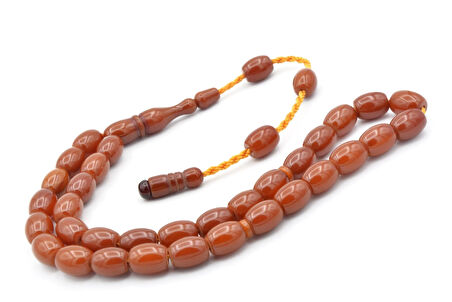 USTA İŞİ SİSTEMLİ BEYZİ KESİM ÇUBUK MALZEME SARI SIKMA KEHRİBAR TESBİH 118