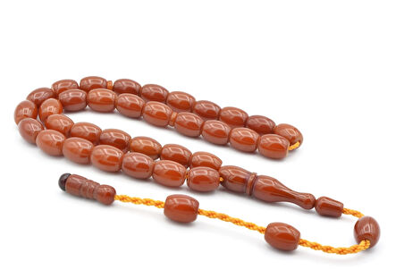 USTA İŞİ SİSTEMLİ BEYZİ KESİM ÇUBUK MALZEME SARI SIKMA KEHRİBAR TESBİH 118