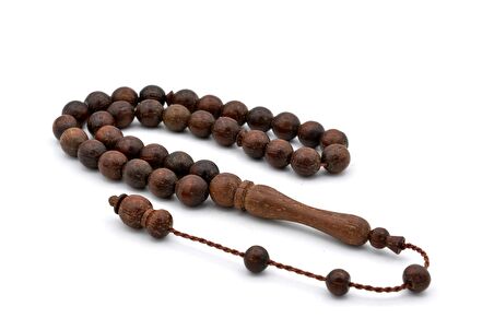 USTA İŞİ SİSTEMLİ KÜRE KESİM AZOBE AĞACI TESBİH 002