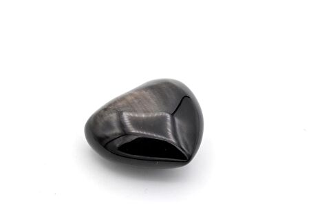 HAKİKİ DOĞAL KALP ŞEKLİNDE RAİNBOW OBSİDYEN TAŞI 116 GRAM