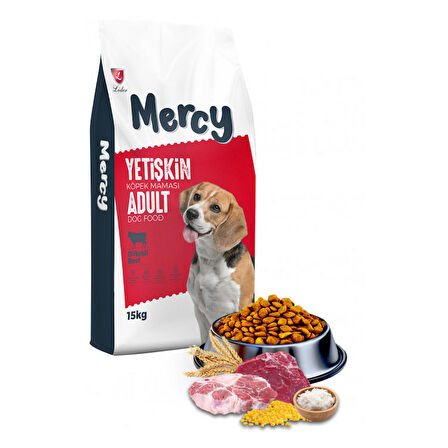 Mercy Biftekli Yetişkin Köpek Maması 15 Kg