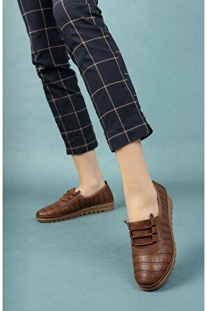 Ortopedik Pedli Taba Ayakkabı