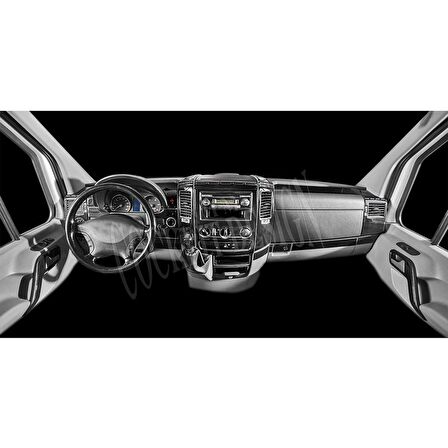 Meriç® Mercedes Sprinter Ön Torpido Kaplama 51 Parça 2006-2019