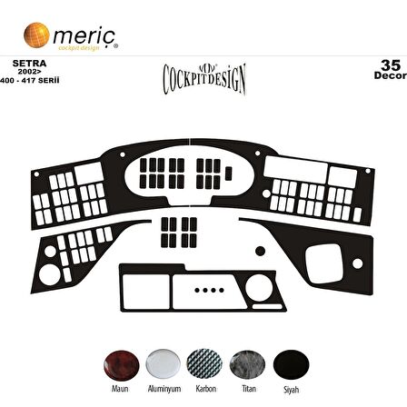 Meriç® Setra S 417 Hdh Ön Torpido Kaplama 35 Parça 2002-›