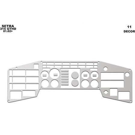 Meriç® Setra 315 Gthd Ön Torpido Kaplama 11 Parça 1996-2000