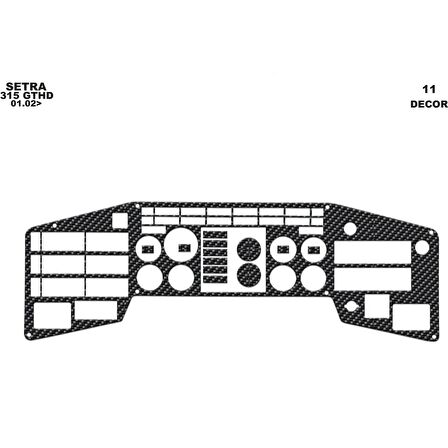 Meriç® Setra 315 Gthd Ön Torpido Kaplama 11 Parça 1996-2000