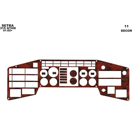 Meriç® Setra 315 Gthd Ön Torpido Kaplama 11 Parça 1996-2000