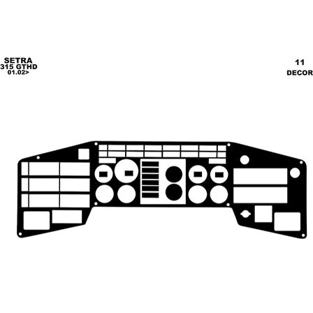 Meriç® Setra 315 Gthd Ön Torpido Kaplama 11 Parça 1996-2000