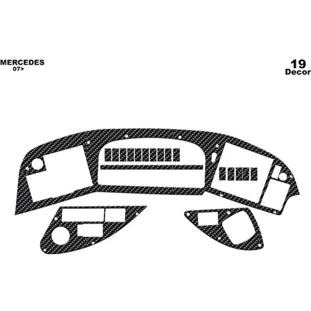 Meriç® Mercedes Tourismo Ön Torpido Kaplama 19 Parça 2007-2010