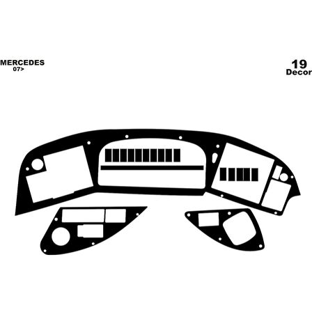 Meriç® Mercedes Tourismo Ön Torpido Kaplama 19 Parça 2007-2010