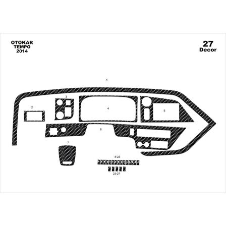 Meriç® Otokar Tempo Ön Torpido Kaplama 27 Parça 2014-›