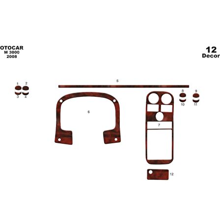 Meriç® Otokar M-3000 Ön Torpido Kaplama 12 Parça 2008-›