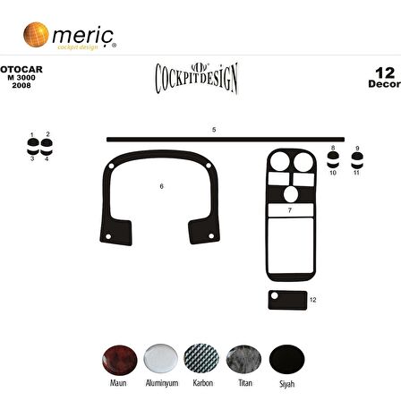Meriç® Otokar M-3000 Ön Torpido Kaplama 12 Parça 2008-›