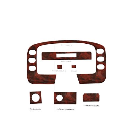 Meriç® Ford Transit Ön Torpido Kaplama 7 Parça 1995-1997