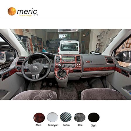 Meriç® VW Transporter T6 Ön Torpido Kaplama 37 Parça 2015-2019