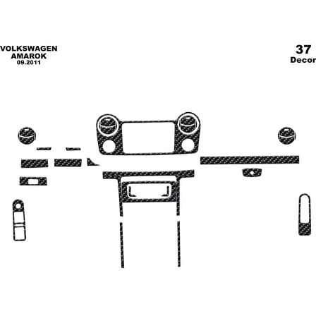 Meriç® Volkswagen Amarok Ön Torpido Kaplama 37 Parça 2011-›