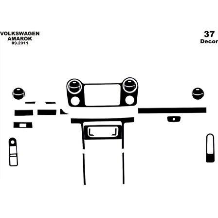 Meriç® Volkswagen Amarok Ön Torpido Kaplama 37 Parça 2011-›
