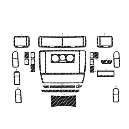 Meriç® Volkswagen Passat Ön Torpido Kaplama 26 Parça 1996-2004