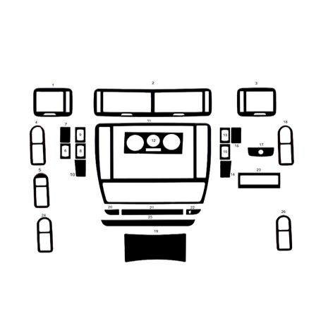 Meriç® Volkswagen Passat Ön Torpido Kaplama 26 Parça 1996-2004