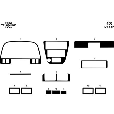 Meriç® Tata Telcoline 4x4 Ön Torpido Kaplama 13 Parça 2004-2009