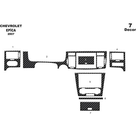 Meriç® Chevrolet Espero Ön Torpido Kaplama 11 Parça 1995-1998