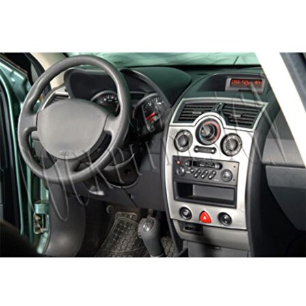 Meriç® Renault Megane 2 Ön Torpido Kaplama 17 Parça (Dijital Klima) 03-09