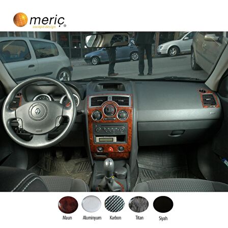 Meriç® Renault Megane 2 Ön Torpido Kaplama 17 Prç (Analog Klima) 03-09