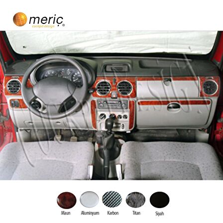 Meriç® Renault Kangoo Kubicstar Ön Torpido Kaplama 10 Parça 98-08