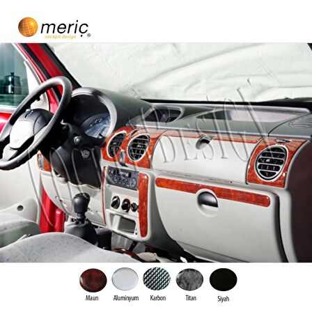 Meriç® Renault Kangoo Kubicstar Ön Torpido Kaplama 10 Parça 98-08